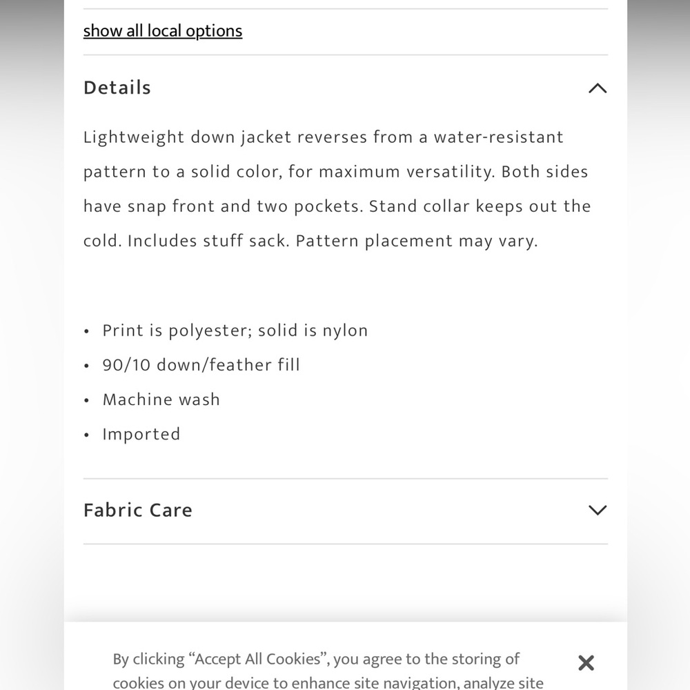Pendleton Multicolor Patterned Reversable Puffer … - image 3